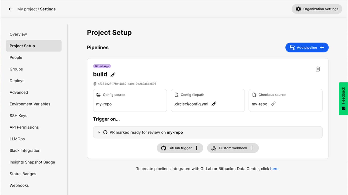 Add a pipeline